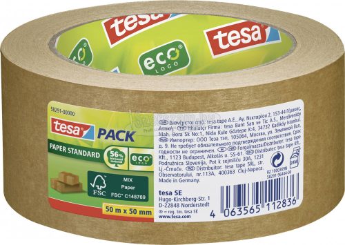 tesa STANDARD ecoLogo 58291 Csomagolószalag Barna 50mx50mm 1db 58291