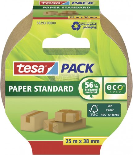 tesa STANDARD ecoLogo 58293 Csomagolószalag Barna 25mx38mm 1db 58293