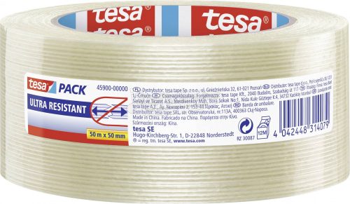 tesa ULTRA RESISTANT 45900-00000-00 Filament ragasztószalag tesapack Átlátszó 50mx50mm 1db 45900-00000-00