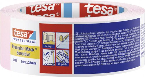 tesa PRECISION SENSITIVE 04333-00020-02 Krepp szalag Präzisionskrepp Világos rózsaszín 50mx38mm 1db 04333-00020-02