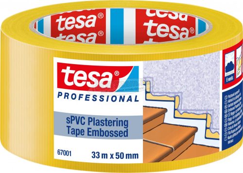 tesa SPVC EMBOSSED 67001-00001-00 Pucolószalag tesa Professional Sárga 33mx50mm 1db 67001-00001-00