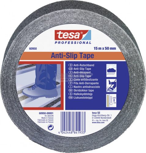 tesa 60950-00001-00 Csúszásmentesítő szalag tesa Professional Fekete 15mx50mm 1db 60950-00001-00