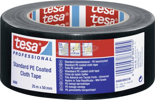 tesa 04688-00042-00 Repair tape tesa Professional Fekete 25mx50mm 1db 04688-00042-00