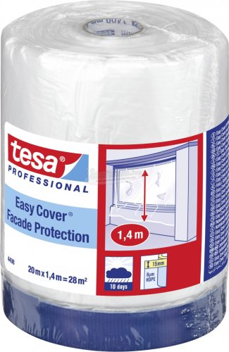 tesa 04498-00001-00 Fedőfólia tesa Easy Cover Átlátszó 20mx1.4 m 1db 04498-00001-00