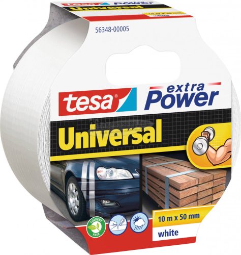 tesa UNIVERSAL 56348-00005-05 Szövet ragasztószalag tesa extra Power Fehér 10mx50mm 1db 56348-00005-05