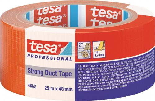 tesa Duct Tape STRONG 04662-00195-01 Narancs 25mx48mm 1db 04662-00195-01