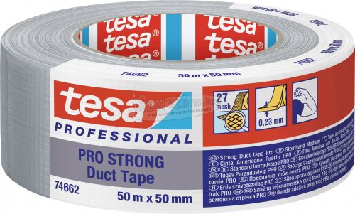 tesa Duct Tape PRO-STRONG 74662-00003-00 Repair tape Szürke 50mx50mm 1db 74662-00003-00