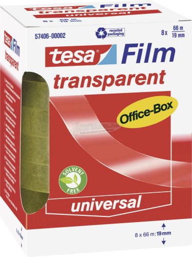 tesa OFFICE-BOX 57406-00002-01 tesafilm Átlátszó 66mx19mm 8db 57406-00002-01