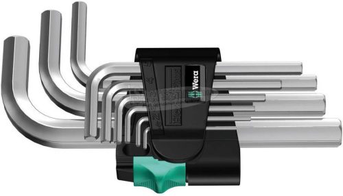 WERA 950/9 Hex-Plus 5 L-kulcs/Hatszögkulcs készlet, metrikus, krómozott, 9 részes 05021406001