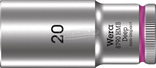 WERA 8790 HMB deep, Dugókulcs, 3/8", hosszú, 6szög, 20x64mm 05004542001