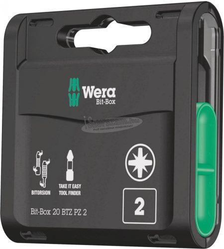 WERA Bit-Box 20 BTZ PZ, PZ2x25mm, 20 db 05057761001