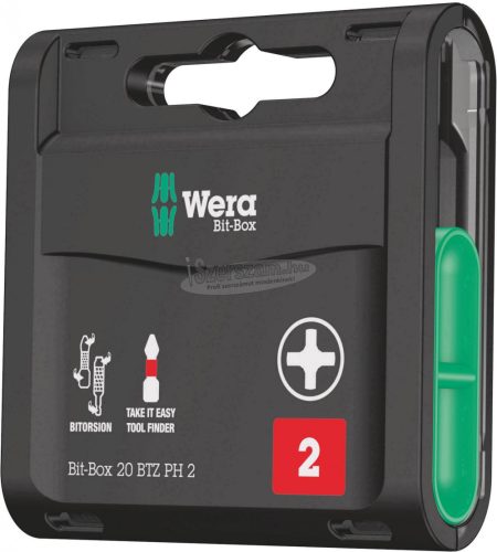 WERA Bit-Box 20 BTZ PH, PH2x25mm, 20 részes Bit készlet 05057751001