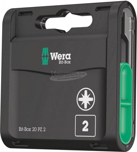 WERA Bit-Box 20 PZ, PZ2x25mm, 20 részes Bit készlet 05057760001