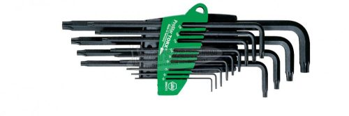 WIHA L-kulcs készlet T5-T50 ProStar tartóban TORX 14 részes fekete oxidált 24312