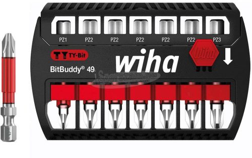 WIHA BitBuddy TY-bit 49mm bitkészlet Pozidriv 8 részes 1/4" E6,3 42099