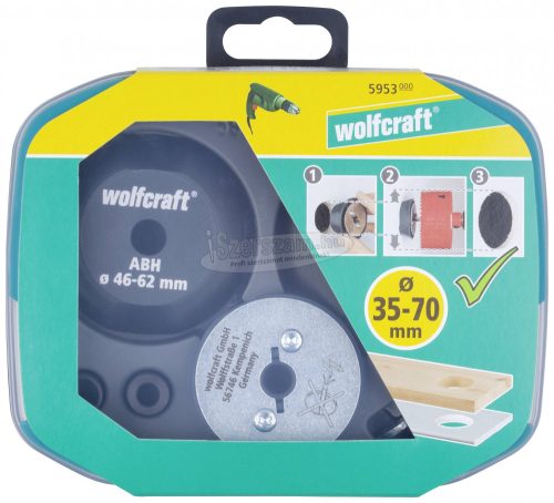 Wolfcraft 5953000 Felfúró segítség 7 részes 1db 5953000