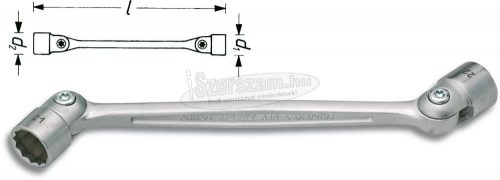 HAZET 645-8X9 Kettős csuklós kulcs 8mm, 9mm 179.4mm 1 db