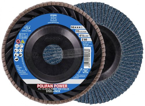 PFERD 67772118 PFC 115 Z 80 SG POWER TRIM STEELOX 115mm Furat átmérő 22.23mm 10 db