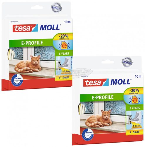 TESA E-PROFIL 05445-00500-00 Tömítőszalag Fehér (H x Sz) 10 m x 9mm 2 db