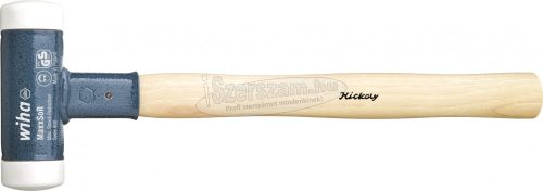 Wiha Cserélhető fejű kalapács visszaütésmentes, nagyon kemény Hickory fanyéllel, kerek kalapácsfejjel 40, 375mm 39010